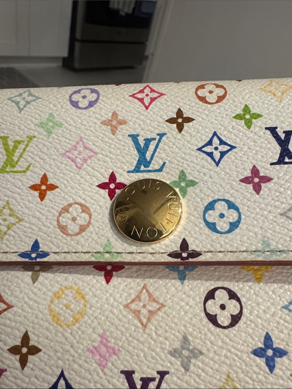 Louis Vuitton Authentic Monogram Takashi Murakami Multicolor Monogram Wallet. - Picture 15 of 15